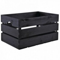 Large painted wooden crate