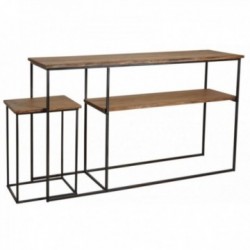 Console table in wood and...