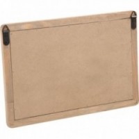 Aan de muur gemonteerd bord met houten frame en handige en elegante haken voor thuis of op kantoor