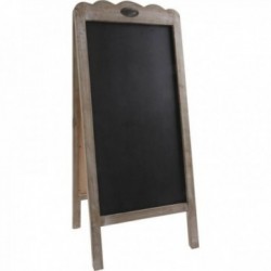 Blackboard Double Face Aged Rustic Wooden, Elegant Sidewalk For Restaurant and Commerce