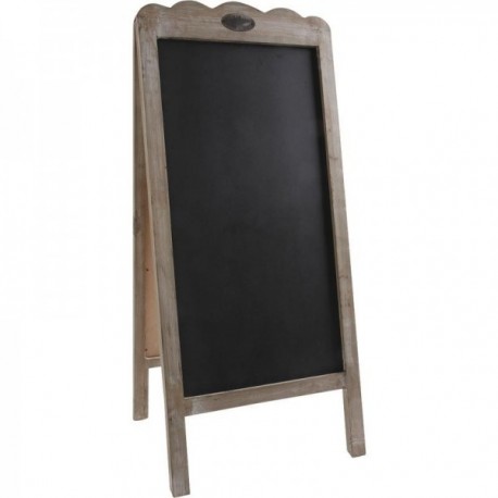 Blackboard Double Face Aged Rustic Wooden, Elegant Fortauke for Restaurant og Commerce