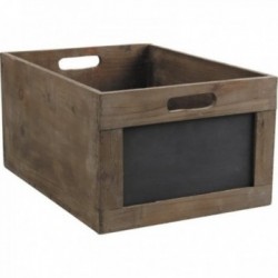 Aged wooden crate and...