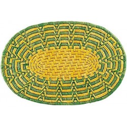 Set of 6 corn oval placemats