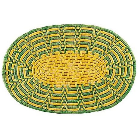 Set of 6 corn oval placemats