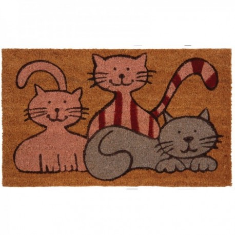 Doormat 3 little cats in coco