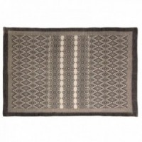 Tapis en Coton Délavé 120 x 180 cm | Tapis de Salon Vintage Effet Patiné Doux et Lavable