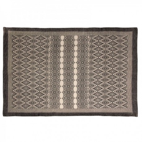 Puuvilla matto haalistui 120 x 180 cm Vintage pehmeä ja pestävä salonki salon matto