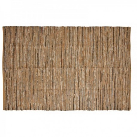 Cotton and leather rug 200 x 300 cm