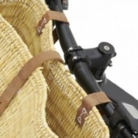 Naturalny kosz rowerowy