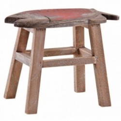 Footrest stool in wood with...
