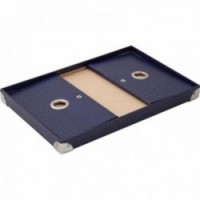 Niebieski składany karton