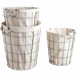 Round dirty laundry baskets...