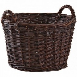 Round raw wicker basket Ø 36 cm