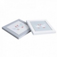 Fondo piatto in legno e ceramica