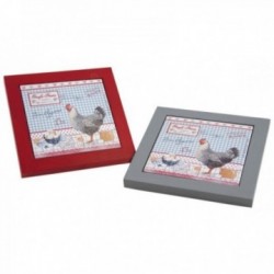 Fresh egg wooden flat bottom