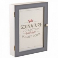 Puinen seinäseinäkotelo (6 koukkua)