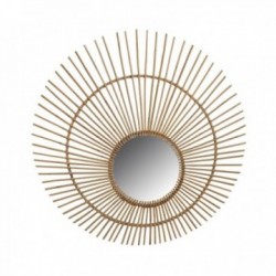 Duży lustro Rattan Peacock Ø120 cm