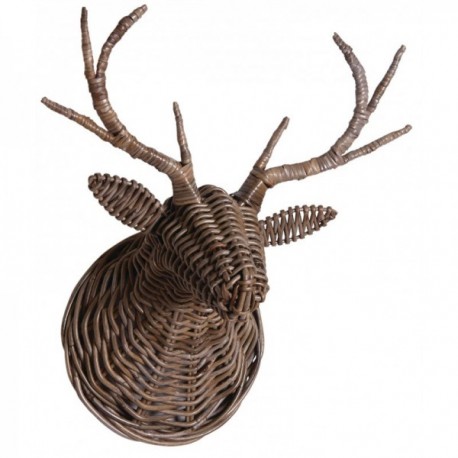 Deer head trophy in gray poelet
