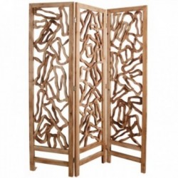 Openwork z drewna ekranu