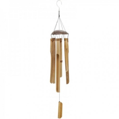 Carillon en bambou et noix de coco  h88 cm