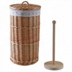 Lagerung klares Wicker Toilettenpapier