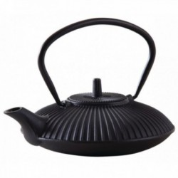 Black cast iron teapot 0.8...