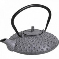 Gray cast iron teapot 0.8 liters
