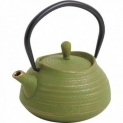Green cast iron teapot 0.4...