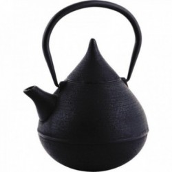 Teekanne aus schwarzem Gusseisen 1,1 Liter