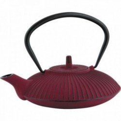 Red cast iron teapot 0.8...