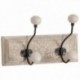 Wooden Wall Hook 2 Leaves Pattern Hooks