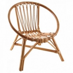 Round Rattan Child Fotel