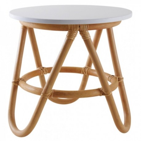 Round rattan children's table Ø 35 cm