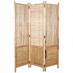 3-panel natural bamboo screen