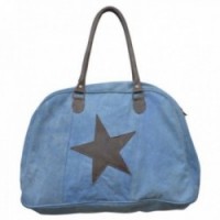 Gwiazda z recyklingu torebki denim