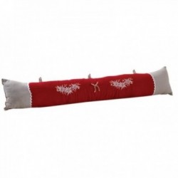Cotton and linen edelweiss draft excluder