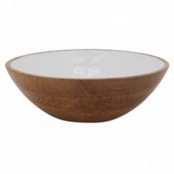Round salad bowl in wood...