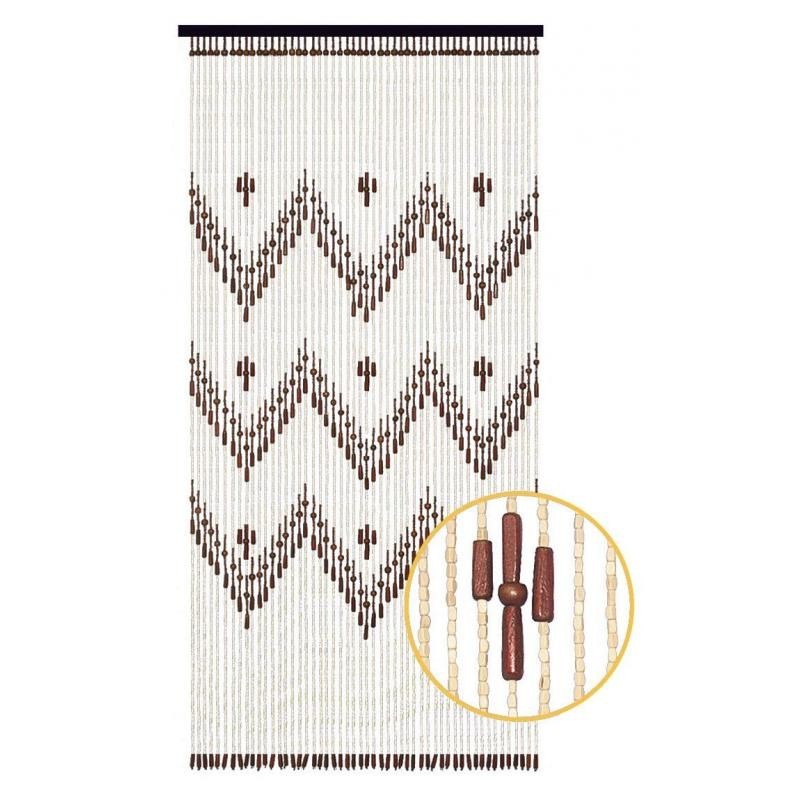 Rideau De Porte En Perles De Bois Boisnature l rideau-de-porte-en-perles-de-bois-boisnature-l