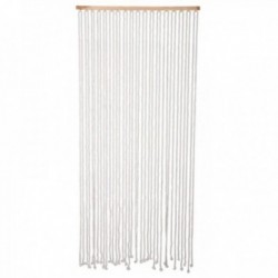 White cotton yarn door curtain