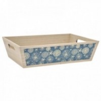 Puinen kori kahvoilla