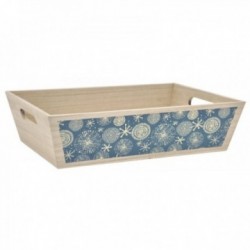 Drewniany kosz z uchwytami