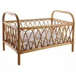 rattan doll bed