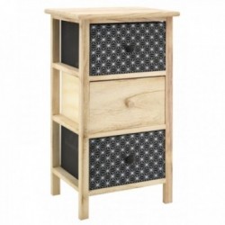 Chest of 3 drawers in black...