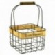 Metal Bottle Handlekurv X 4 Flasker