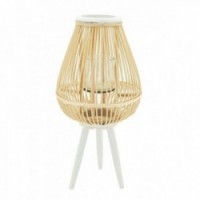 Lantern jalka rottinki ja puu