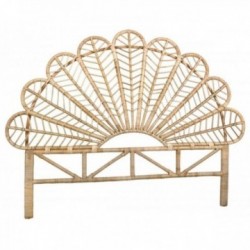 Letto in rattan naturale a fuso divallo 2 persone