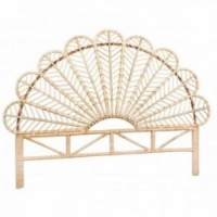 Tête de lit en rotin naturel Fleur 2 personnes
