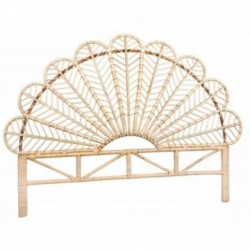 Tête de lit en rotin naturel Fleur 2 personnes