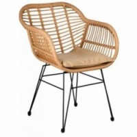 Puutarhakalusteet 3 kappaletta synteettisessä rottinki