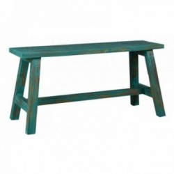Bench in aged green...